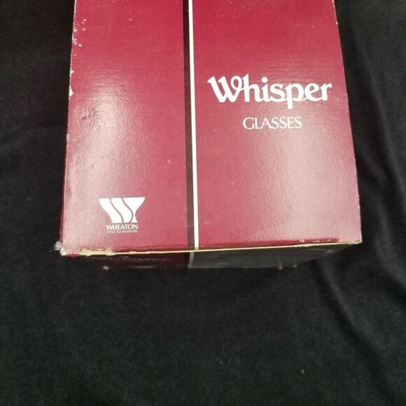Vintage 80s Wheaton Glass Whisper 12 oz Lot 4 All Purpose Tumblers 5" New - Picture 4 of 5